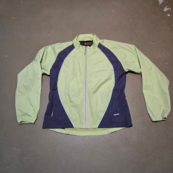 Ariat Full Zip Lightweight Long‎ Sleeve Vented Green Windbreaker Size Medium - Picture 1 of 6
